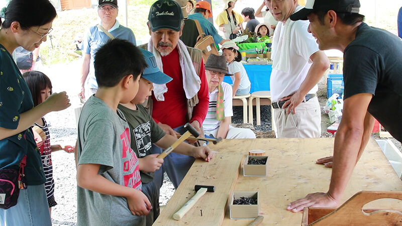 真夏の森のフェスティバル 土岐高山城跡の森 「里山わいわい広場」