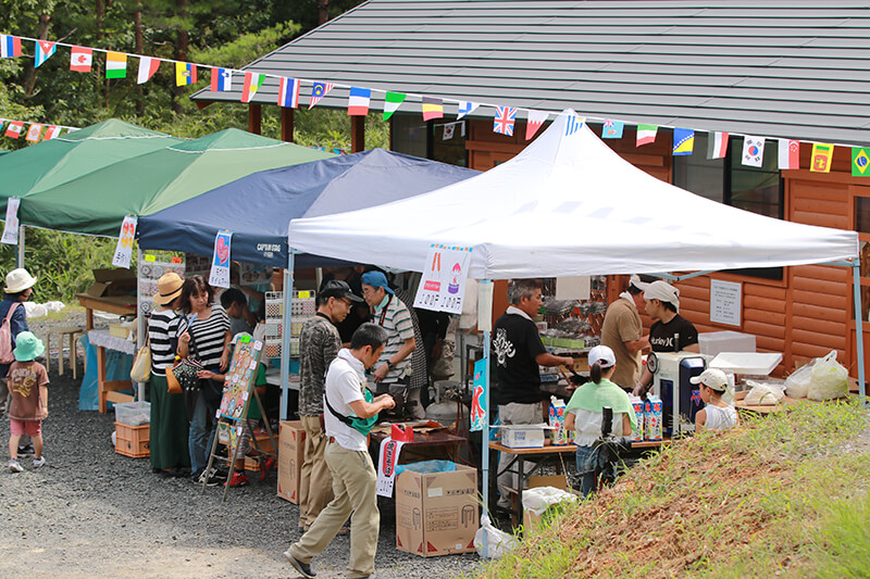 真夏の森のフェスティバル 土岐高山城跡の森 「里山わいわい広場」