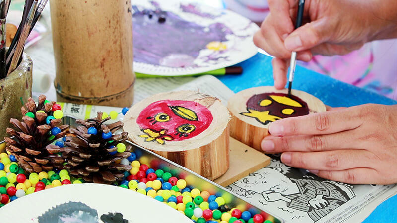 真夏の森のフェスティバル 土岐高山城跡の森 「里山わいわい広場」