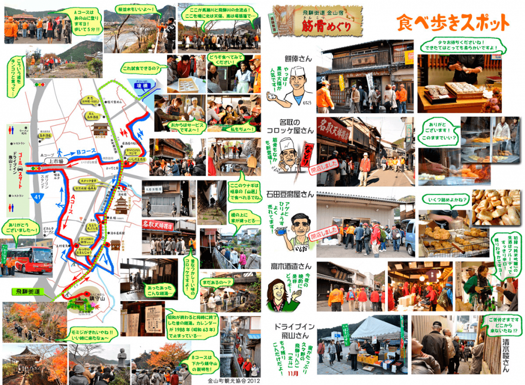 金山宿の「筋骨めぐり」