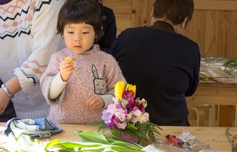 森のフラワーアレンジメント 土岐高山城跡の森 「里山わいわい広場」