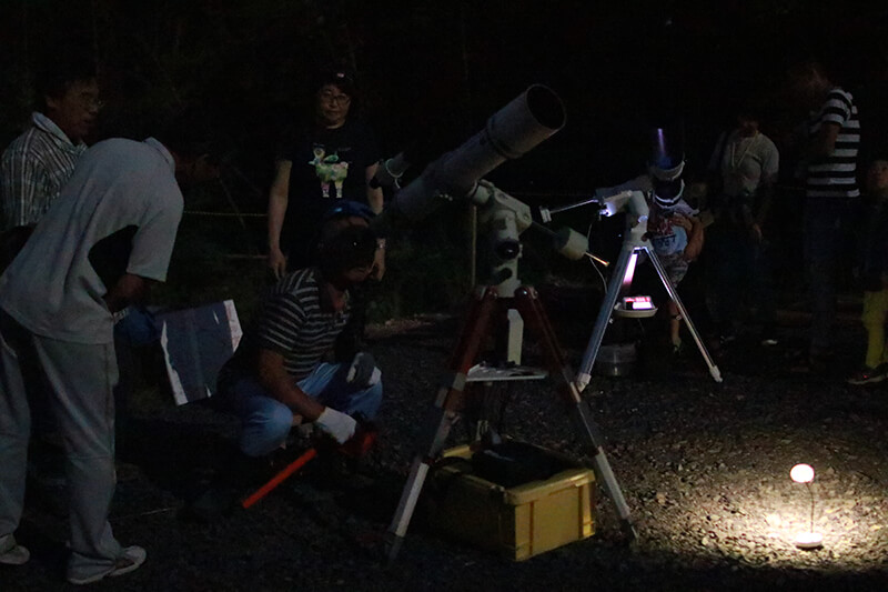 親子スターウォッチング 土岐高山城跡の森 「里山わいわい広場」