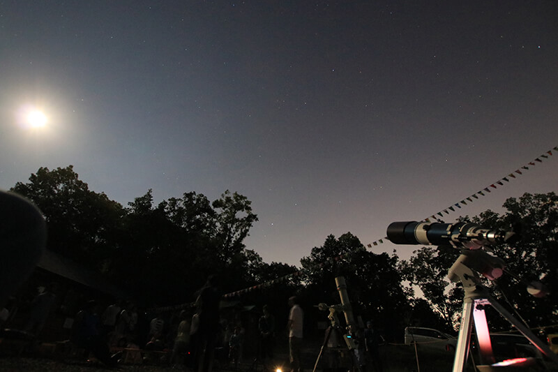 親子スターウォッチング 土岐高山城跡の森 「里山わいわい広場」