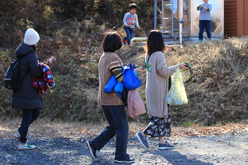 クリスマスリース工房 土岐高山城跡の森 「里山わいわい広場」