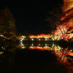 穴弘法もみじと100地蔵のライトアップ2016