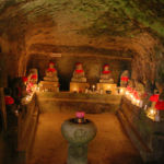 穴弘法もみじと100地蔵のライトアップ2016