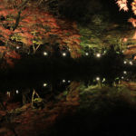 穴弘法もみじと100地蔵のライトアップ2017